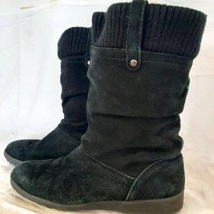 Cougar Vienna Black Suede Mid Calf Boots Women's 8M